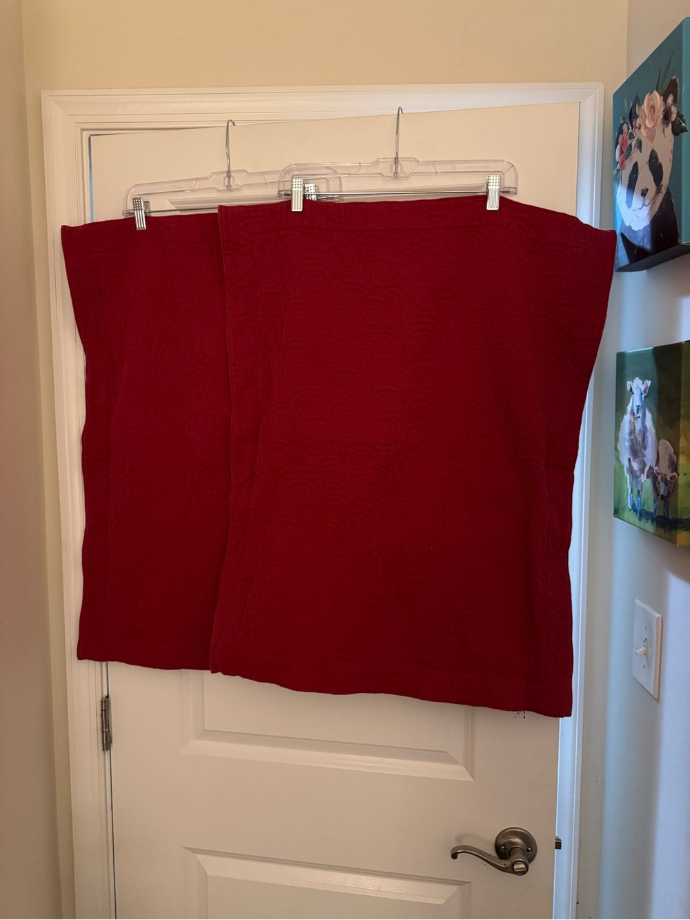 garnet hill standard shams pair